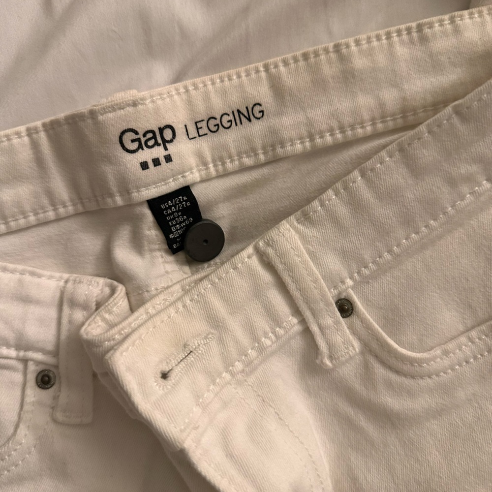 Gap white jeans super stretch